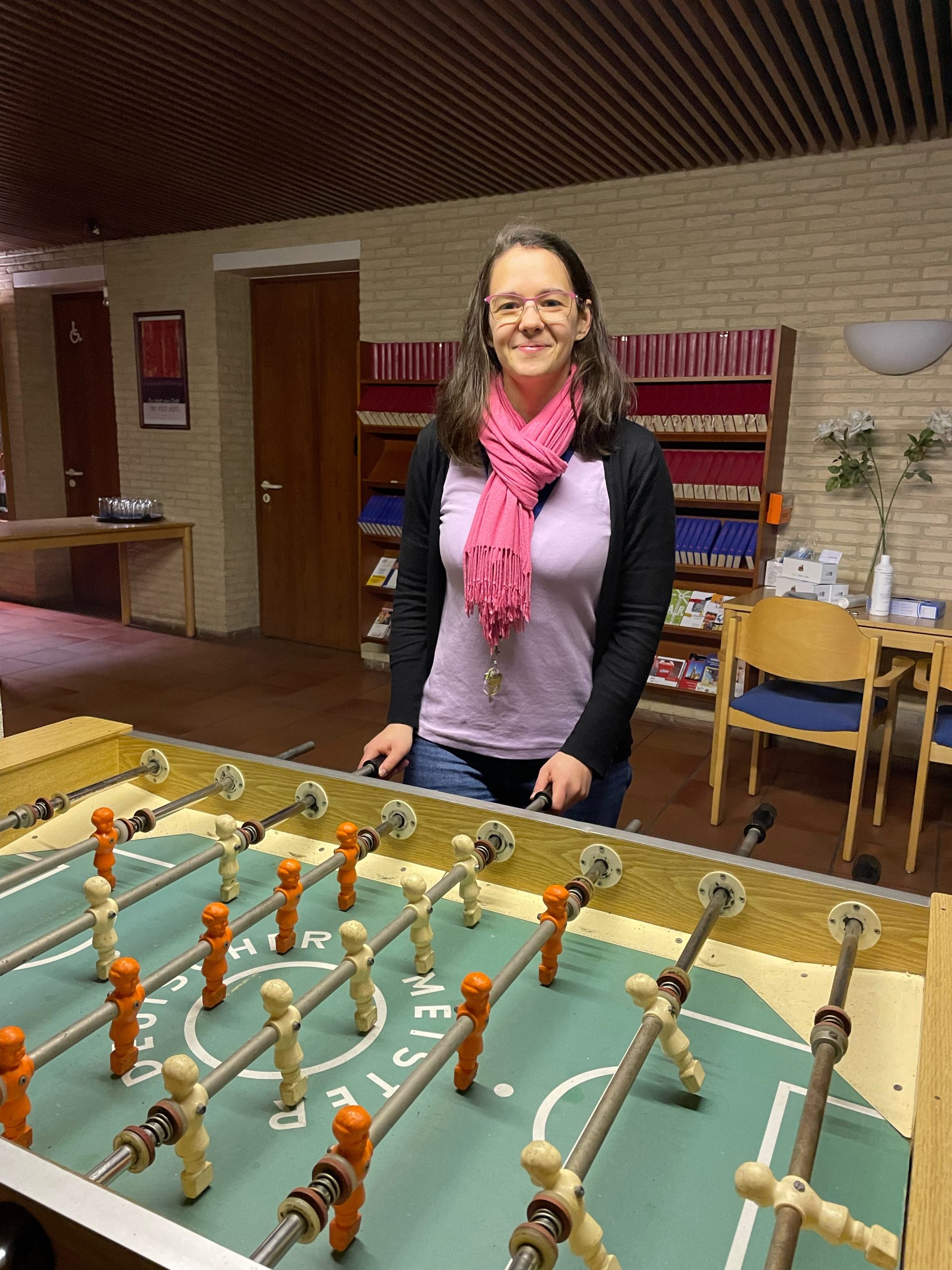 Sabine Fongar am Kicker